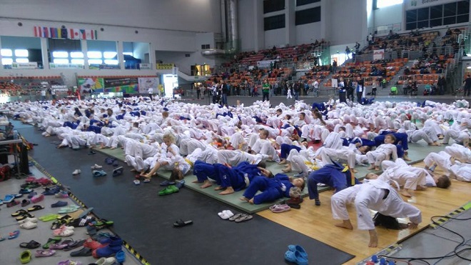 Wodzisławscy zawodnicy z medalami V Międzynarodowego Turnieju Judo, Judo Kids Wodzisław